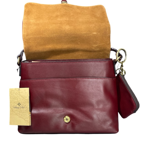 Patricia Nash Burgundy Leather Bag NWT - Picture 8 of 13